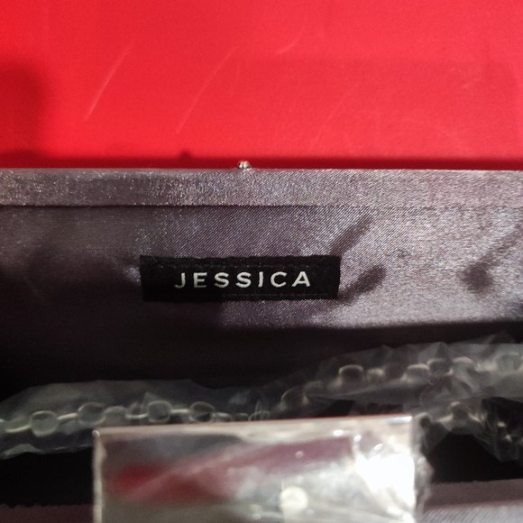 Jessica  clutch chain strap silver colour  NWT - Picture 3 of 7